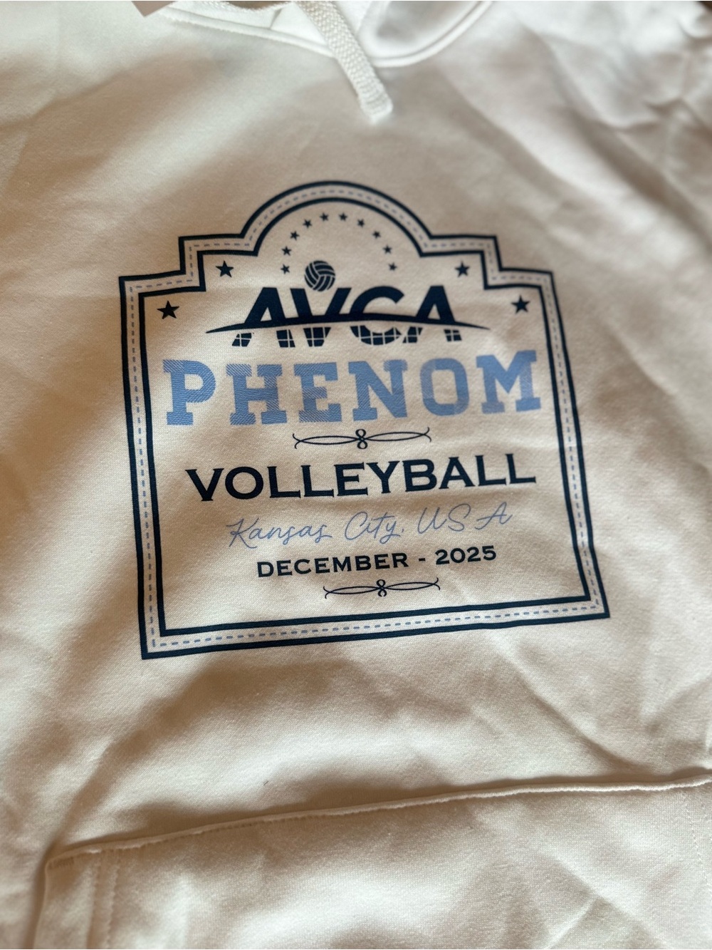 Nike AVCA Phenom Volleyball 2025 Kansas City Hoodie Men’s Small NWT